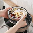 thumbnail image 3 of Vegetable Steamer Basket Foldable Stainless Steel Vegetable Steamer Basket for Veggie Seafood Cooking, Expandable Veggie Steamer Basket Fits Various Size Pot(6" to 10"Medium), 3 of 7