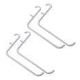thumbnail image 1 of BESTYASH 4Pcs White Metal Pegboard Hooks for Tool Storage Easy Install Garage and Home Organizer, 1 of 8