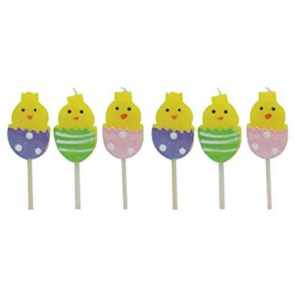 Party Candles&#44; Easter Egg Chicks