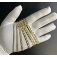 thumbnail image 2 of 14K Real SOLID Gold Pave Cuban Curb Link Bracelet, SOLID Cuban Curb, 14K SOLID Two Tone Gold Chain Bracelet Man and Woman,14K Heavy Chain (Width:8.8MM; Necklace length:8;), 2 of 7