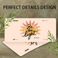 thumbnail image 4 of License Plate, Sun inspired "Be the Light" Decorative Front,Personalized Stainless Steel License Plate Cover For Men Women,12.2" X 6.2", 4 of 7
