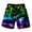 Black, variant on Casual Shorts for Men Novelty Print Thin Breathable Shorts Drawstring Outdoor Sports Relaxed Fit Shorts for Men