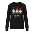 thumbnail image 4 of Xdegoge Christmas Sweatshirts for Women Plus Size Crew Neck Long Sleeve Tops Xmas Tree Graphic Shirts Funny Cute Ugly Christmas Sweater for Women Ugly Christmas Sweat Shirt Women, Black L, 4 of 6