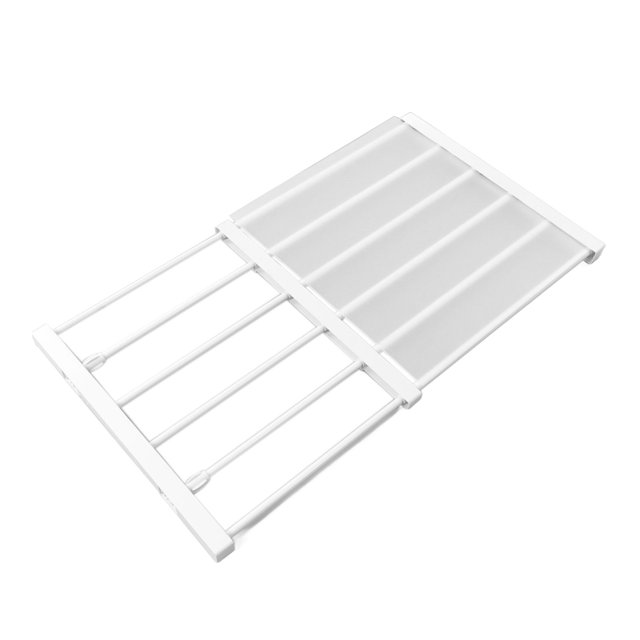 Étagère de Garde-Robe Extensible, Étagère à Tringle de Tension Réglable Support de Tringle d'Armoire Étagère à Tringle de Tension Conception Nouvelle Génération