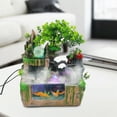 thumbnail image 3 of Classical Rockery Fountain With Led Lamp Glass Ball For Indoor Decor + Atomizer, 3 of 19