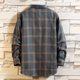 thumbnail image 3 of Fiudx Blusa Informal de Manga Larga con Cuello Vuelto para Hombre, Tela Suave y Cómoda, Ideal para El Trabajo, Fiestas y Bodas, Ideal para Salidas de Primavera y Otoño, Estilo Único y Moderno., 3 of 5