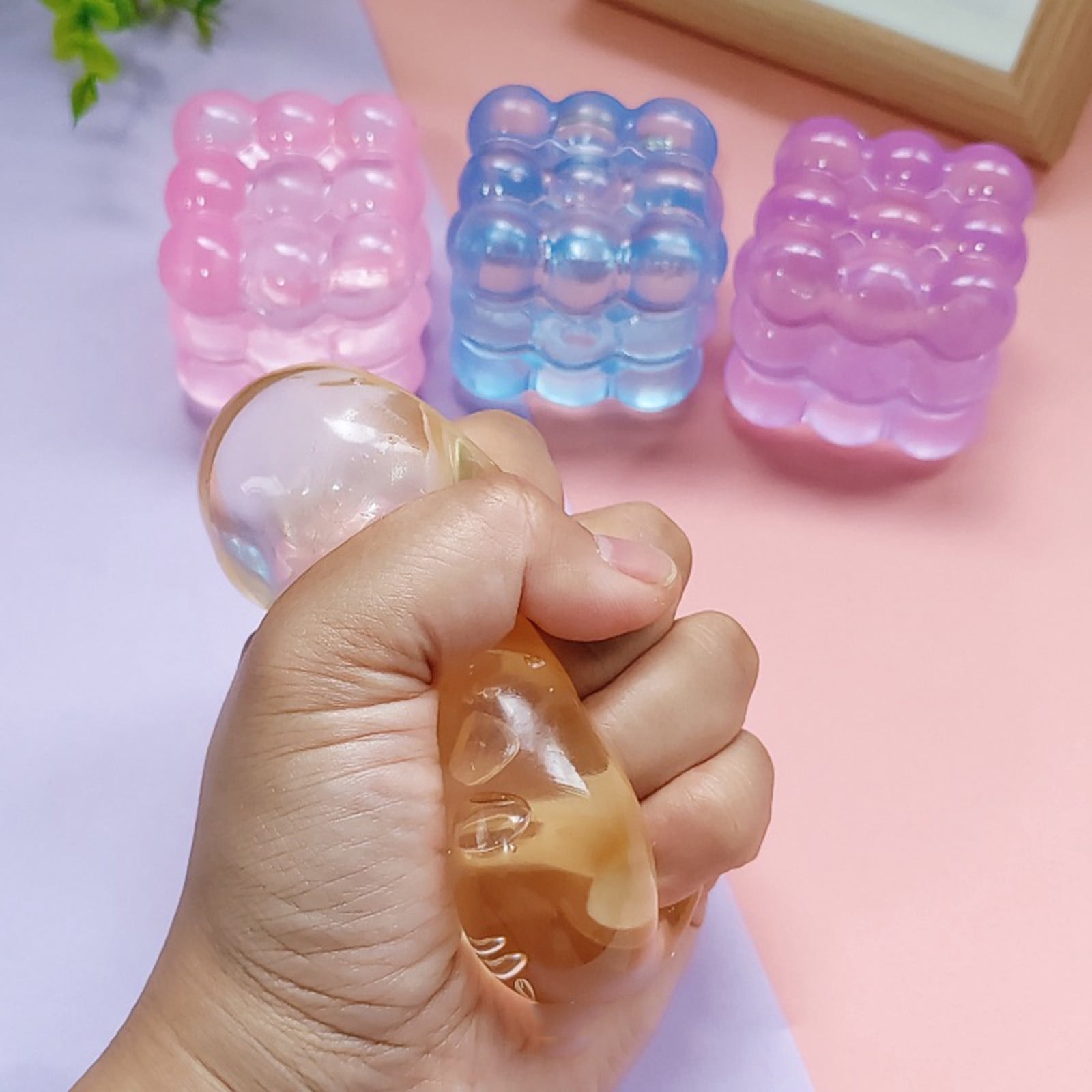 STPToys Square Block Stress Relief Gadget, Slow Rebound Hand