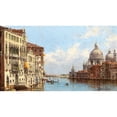 thumbnail image 2 of Antonietta Brandeis 18x12 Gold Ornate Wood Frame and Double Matted Museum Art Print Titled - Venice, a View of the Grand Canal from Santa Maria Della Salute, 2 of 4