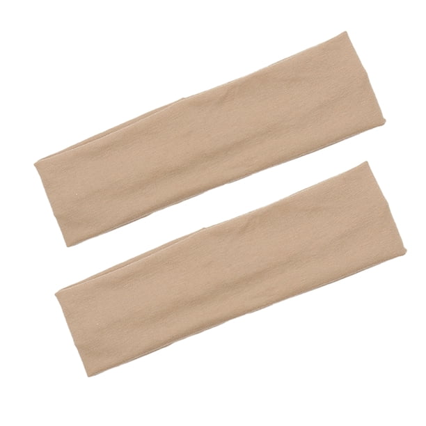 Qarigey 2 unids/set de diademas deportivas antideslizantes para entrenamientos intensos, bandas para el sudor, diademas para entrenamiento Accesorios de disfraces Caqui