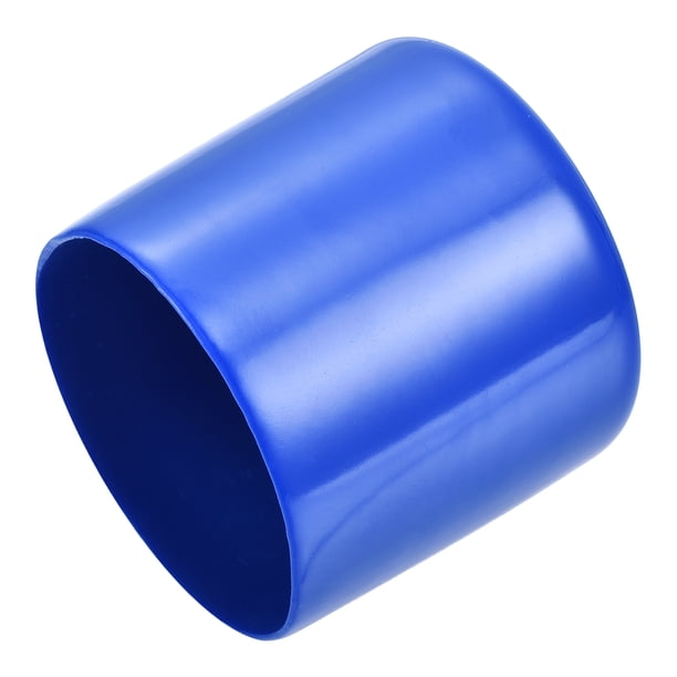 Tapa de goma de 4 piezas 45 mm (1 3/4") ID cubierta de tubo redondo de vinilo, tapa de tornillo, protector de rosca azul