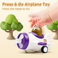thumbnail image 3 of Press and Go Airplane Toys for Toddlers 1-3, Baby Animal Racing Cars Toys,Push Airplane Toys for 12-18 Months, Christmas Birthday Gifts for 1-2 Years Old Boys, 3 of 9