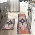 thumbnail image 2 of 2 PCS Kitchen Rugs, Floral Cushioned Anti-Fatigue Kitchen Rugs, Kitchen Mats for Kitchen Floor Laundry Office, 2 of 6