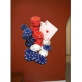 thumbnail image 2 of Wallhogs Cards-n-Chips Cutout Wall Decal, 2 of 2