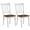 White, variant on Costway Set of 2 Wood Dining Chair High Back Kitchen Whitesburg Side Chair Black