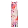 thumbnail image 5 of Mefallenssiah Women Ladies Printed Summer Sleeveless Backless Loose Long Playsuits Rompers Jumpsuit, 5 of 5