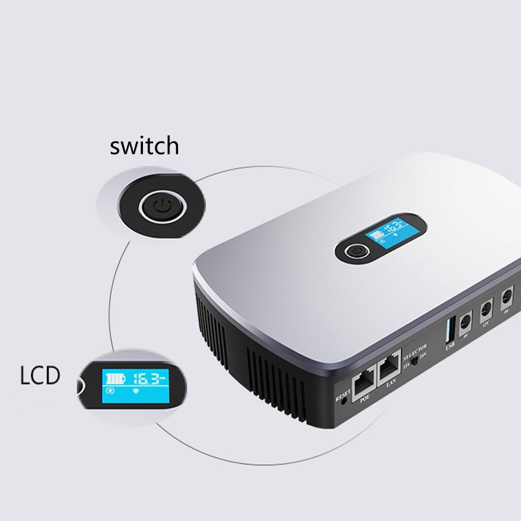 UPS 8800mah/10400mA Battery Backup for Continuous Networking Connecting