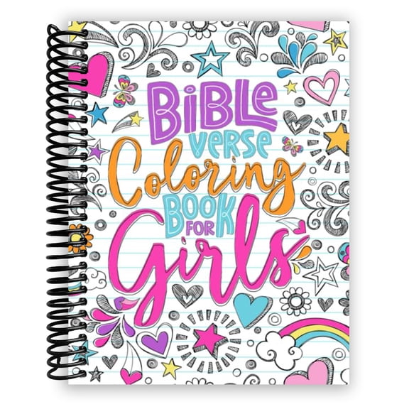 Bible Verse Coloring Book for Girls (Spiral Bound)