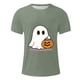 thumbnail image 4 of Blusas y camisas de manga corta y cuello redondo para hombre. Blusas/camisetas de manga corta con cuello redondo y estampado de Halloween para hombre. Blusa para hombre., 4 of 5