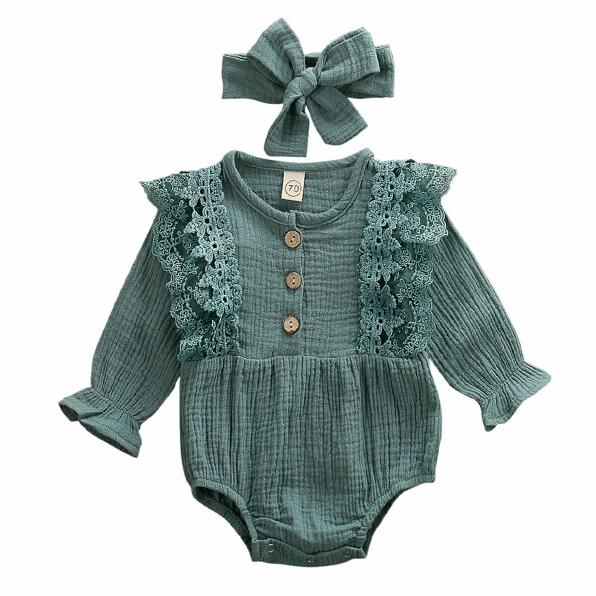 Newborn Baby Girl Bodysuit Romper Jumpsuit Playsuit Sunsuit Clothes Set ...