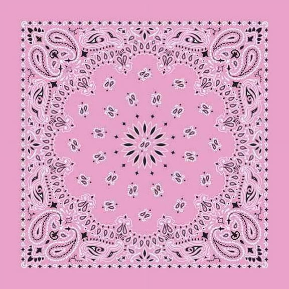 MTL® Cotton Paisley Bandana USA Made, Pink