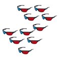 thumbnail image 1 of 10X Lunettes de VISION 3D Dimensionnelles Anaglyphes Rouges et Bleues pour TV Jeu DVD, 1 of 8