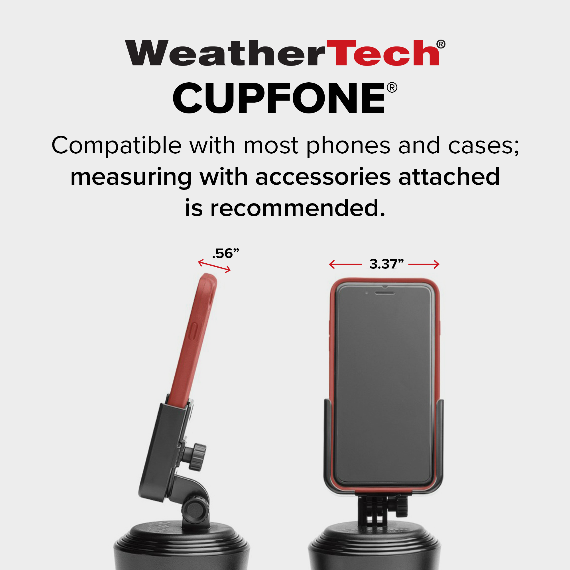 WeatherTech CupFone Universal Car Cup Holder Phone Mount photo 8