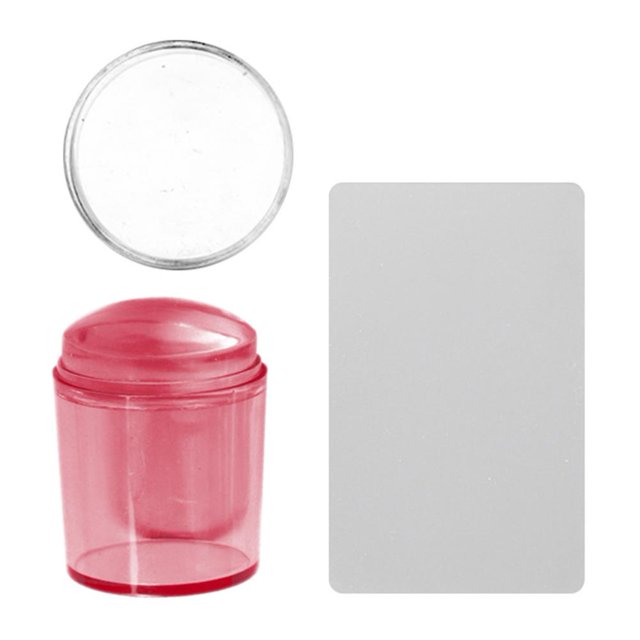 Almohadilla para estampar uñas, herramienta para estampar uñas, accesorios de manicura, sello de silicona en gelatina, diseño de uñas francesas fácil, sello de manicura, impresión