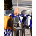 thumbnail image 5 of nqOlkjepod Blue Stripe Outdoor Tablecloth with Umbrella Hole & Zipper, Ombre Grey Moire Geometric Modern Abstract Square Table Cover 54x54 Inch, Dining Waterproof Table Cloth Protector for Patio, 5 of 7