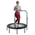 thumbnail image 2 of Open Box Stamina inMotion 48" Round Trampoline with Adjustable Handlebar, Black, 2 of 11