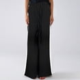 thumbnail image 3 of Women's Pants Fashion Casual Pants For Women Color Block Striped Tied Wide Leg Summer, 3 of 4