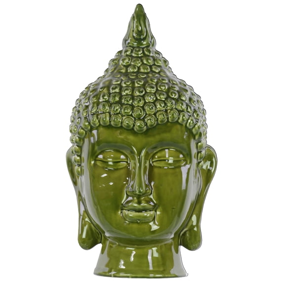 Urban Trends Collection: Ceramic Buddha Head Gloss Finish
