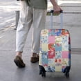 thumbnail image 3 of Patchwork Pioneer Flower Luggage Cover Fashion Suitcase Cover Baggage Covers Fit 25-28 Inch Luggage (Go Travel), 3 of 5