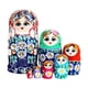 thumbnail image 1 of Muñeca Matryoshka Strade Fareast Limited de Madera 7 Capas Azul, 1 of 5