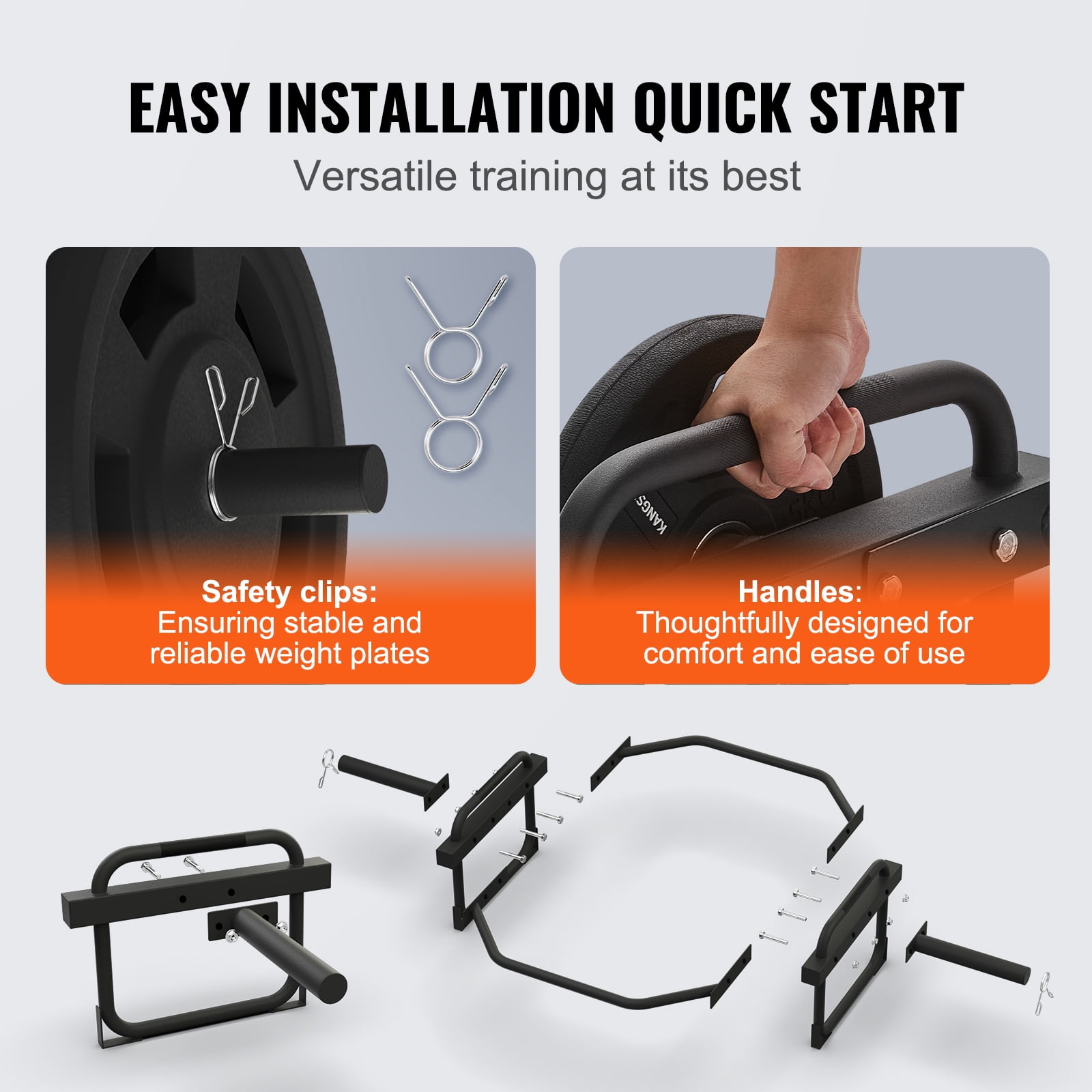KFFKFF Hex Trap Bar Shrug Deadlift Squat Shrug Bar Weight Lifting Barbell
