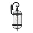 thumbnail image 5 of Textured Black Kensington Outdoor Wall Lantern, 5 of 9