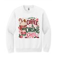 thumbnail image 2 of Fueled by Coffee and Christmas Cheer Sweatshirt, Preppy Holiday Sweatshirt, 2 of 4