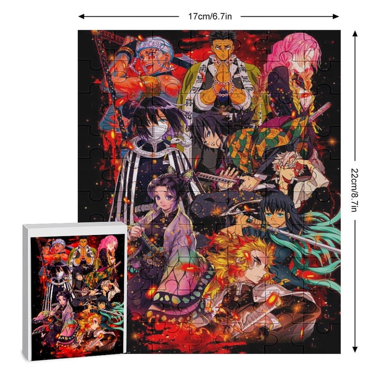 Demon Slayer Jigsaw Puzzle, Wood Puzzles Adult, 70 PCS Jigsaw