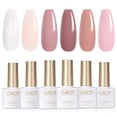thumbnail image 1 of Set de esmaltes de uñas GAOY Pink Nude Gel, 6 colores, 7,3 ml, luz UV, 1 of 6