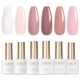 thumbnail image 1 of Set de esmaltes de uñas GAOY Pink Nude Gel, 6 colores, 7,3 ml, luz UV, 1 of 6