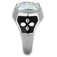 thumbnail image 4 of Luxe Jewelry Designs Men's Stainless Steel Solitaire Ring with Cubic Zirconia and Epoxy - Size 11, 4 of 4