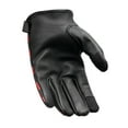 thumbnail image 2 of First Mfg Co - Clutch - Men's Motorcycle Biker Riding Black Red Check Leather Gloves - 2X Large - Stretch Polyester, 2 of 2