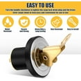 thumbnail image 3 of Brass Snap Lock Baitwell Plugs - 3/4"Sold per Pack of 2, 3 of 7