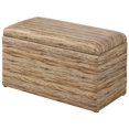 thumbnail image 1 of ORE International Banc de Rangement en Polyuréthane 18" de Hauteur avec Pouf en Beige, 1 of 4