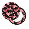 thumbnail image 7 of Cauagu Hearts Print Round Stool Covers,Seat Cushion for Round Bar Stool Chair Seat Cover for Bar Round Chair Fits for 12/13/14in Bar Stool Cushion, 7 of 7