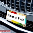 thumbnail image 4 of 1Pack License Plate Frames with Colorful Vintage Watercolor Art Pattern Includes Screws & Caps Full Accessories Included Size 6.3x12.2inch(16x31cm), 4 of 8