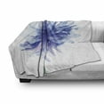 thumbnail image 3 of Watercolor Flower Soft Flannel Fleece Blanket, Single Large Petite Cornflower Plain Background Mother Earth Paint, Cozy Plush for Indoor and Outdoor Use, 60" x 80", Navy Blue White, by Ambesonne, 3 of 6