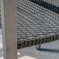 thumbnail image 6 of Noble House Cape Coral Wicker Patio Dining Arm Chair in Gray (Set of 2), 6 of 8
