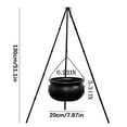 thumbnail image 2 of ADruer Delivered Before , Outdoor Party Decorations, Large Witches Cauldron on Tripod with Lights, Plastic Decorations for Porch Yard Lawn Outside (30.7x7.87in), 2 of 7