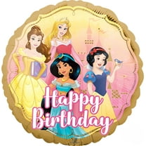 Disney Princess Happy Birthday Authentic Licensed Theme Foil / Mylar Balloon 18" ( Each )