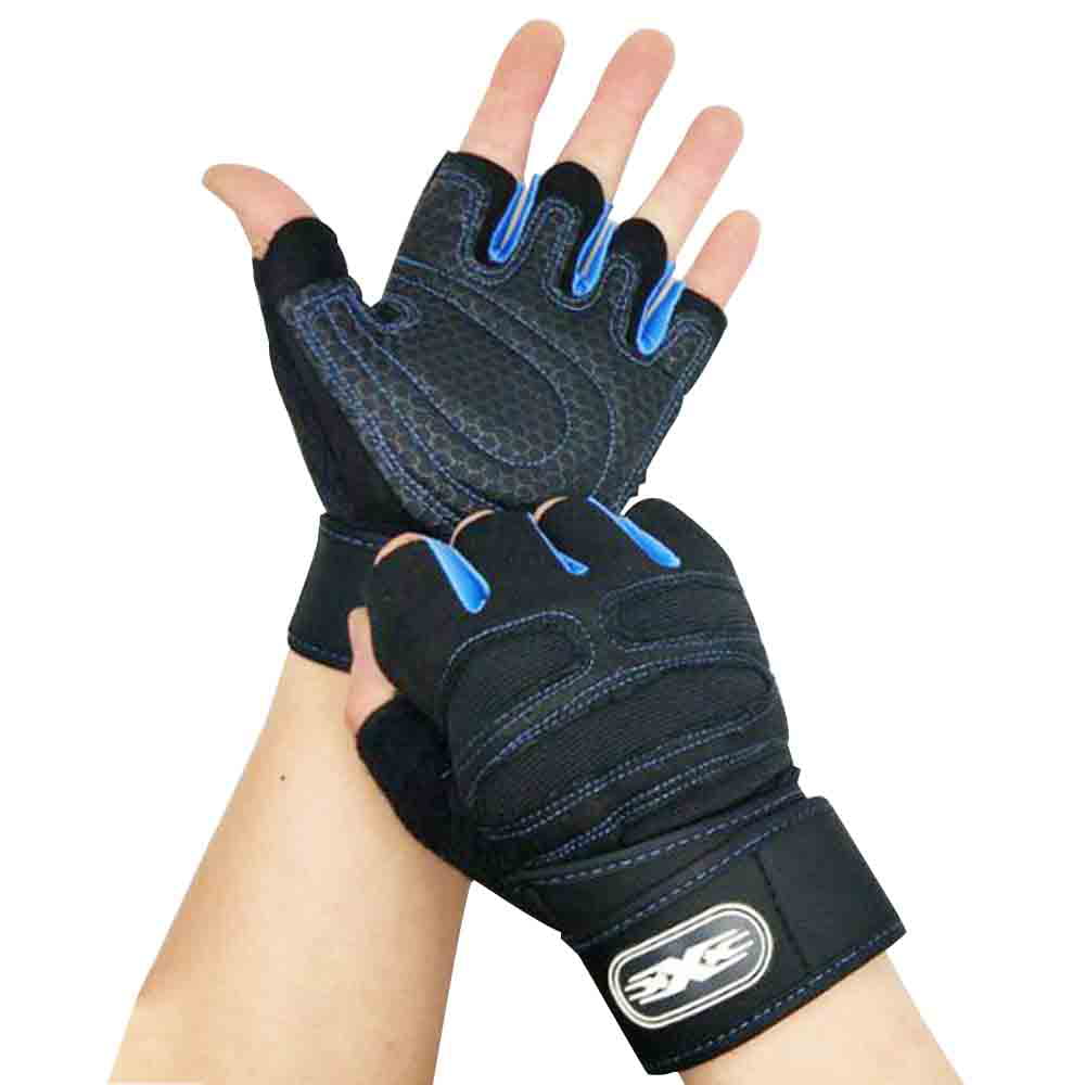 Sport Fitness Cycling Gym Weightlifting Half Finger Gloves Training Gloves Kit 